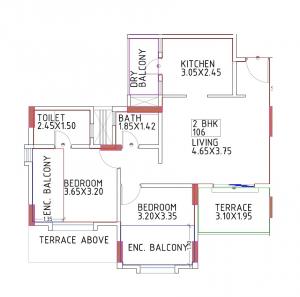 Palaash Sadaphuli - Floor plan
