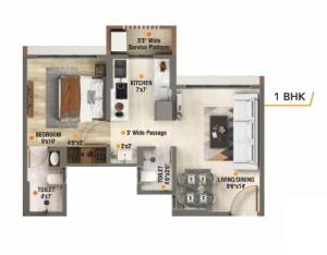 Rustagi Aarambha - Floor plan