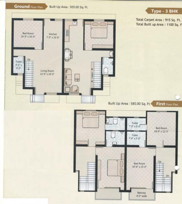 Kalp Dev Residency - Floor Plan