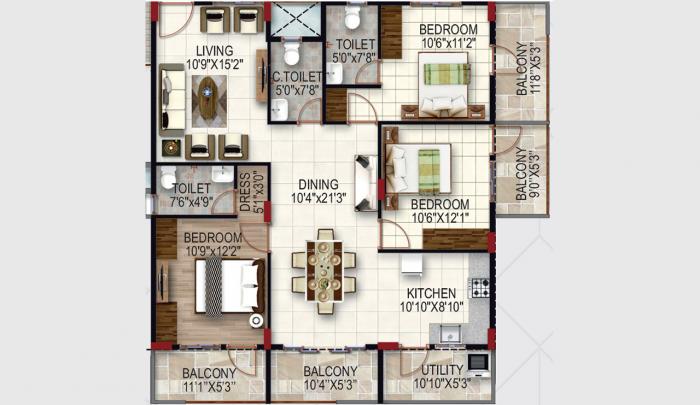 JCSV Pride - Floor Plan