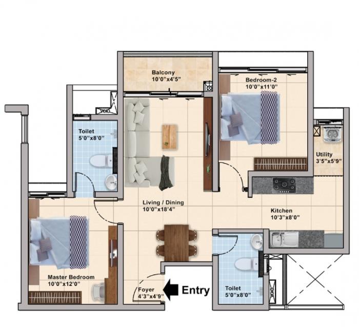 TVS Emerald Elements - Floor Plan
