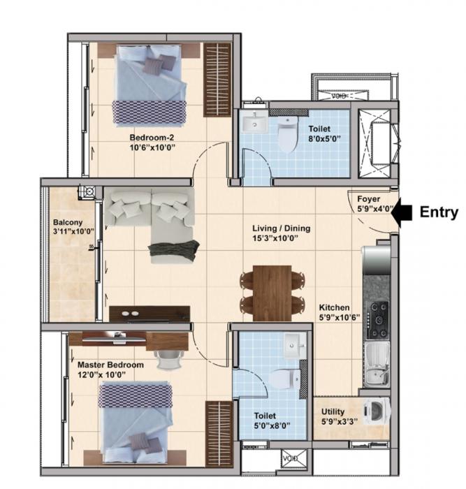 TVS Emerald Elements - Floor Plan