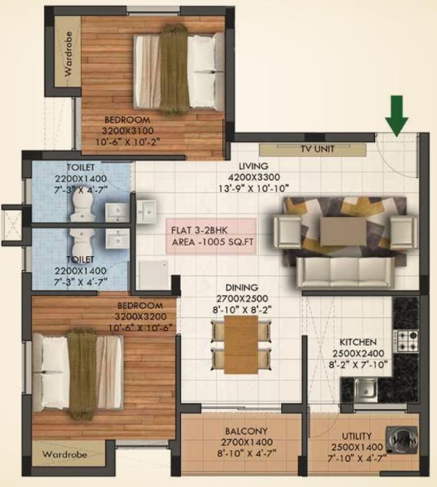 Ruby Spectrum - Floor Plan