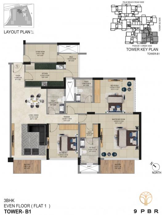 Mistry 9PBR - Floor Plan