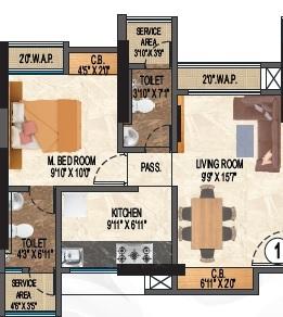 Eeshan White Rose - Floor plan