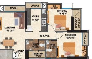 Eeshan White Rose - Floor plan