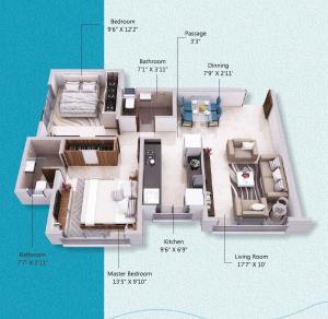Shivoham Avyukta Breeze - Floor plan