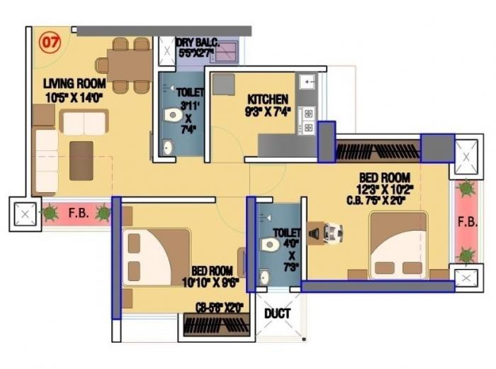 Viraj Heights - Floor Plan