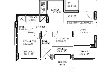 Kumar Piccadilly E Building - Floor Plan