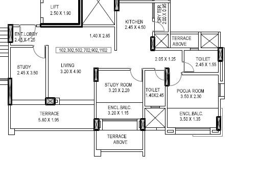 Kumar Piccadilly E Building - Floor Plan