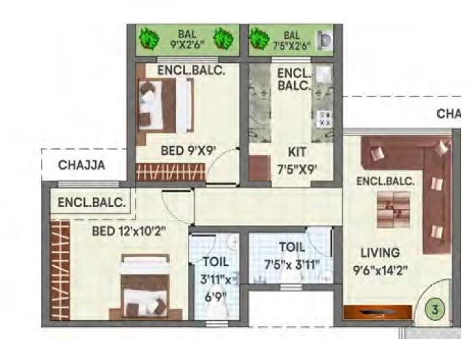 Sneh Serene - Floor Plan