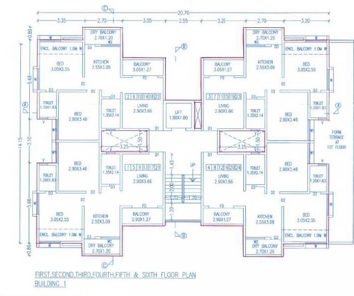 Venkatesh Hill Side Plot No 2 Building 1 - Site Plan