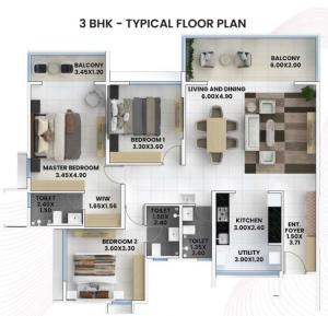 Nanded City Bahaar - Floor plan