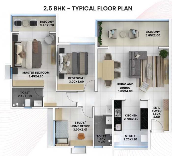 Nanded City Bahaar - Floor Plan
