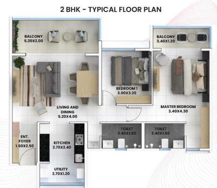 Nanded City Bahaar - Floor Plan