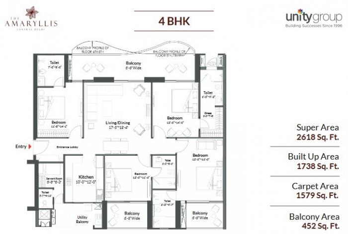 Unity The Amaryllis Phase IV - Floor Plan