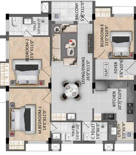 RR Harmony - Floor Plan