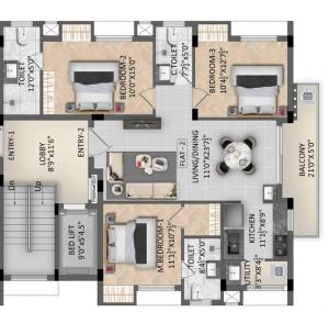 RR Harmony - Floor plan