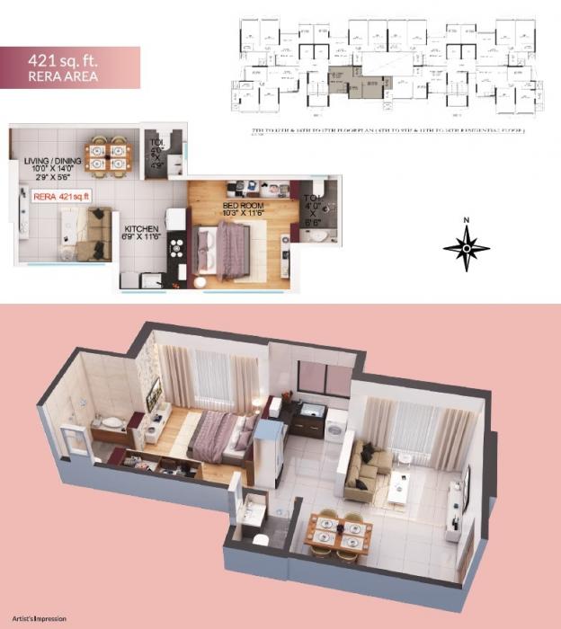 Modispaces Volga - Floor Plan