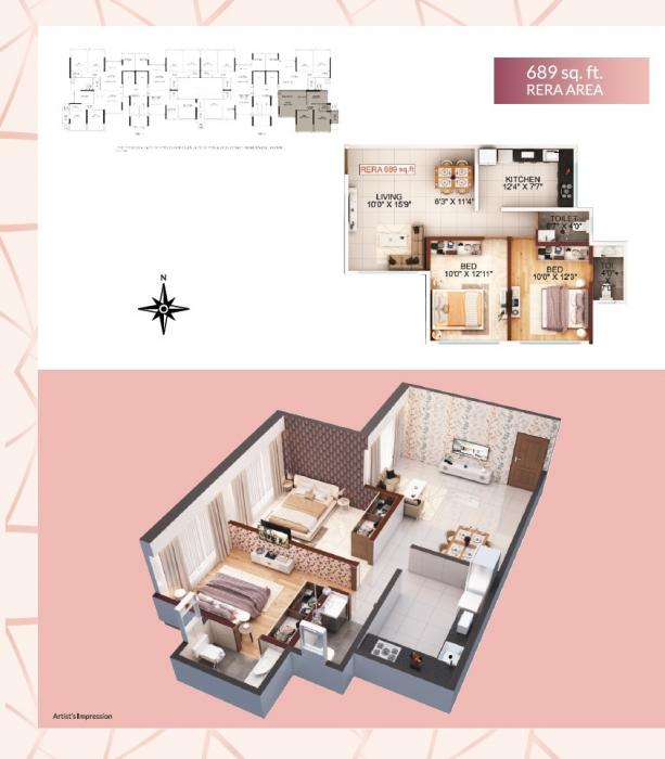 Modispaces Volga - Floor Plan