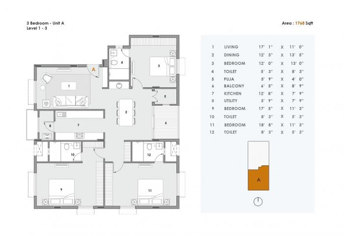 Ceebros Primrose - Floor Plan