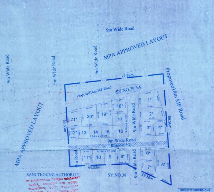 M B Sanjeevini Residency 2 Extension - Master Plan