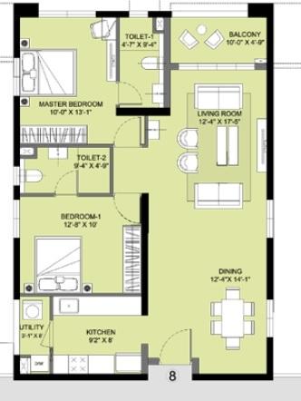 PBEL City Tower N - Ruby - Floor Plan