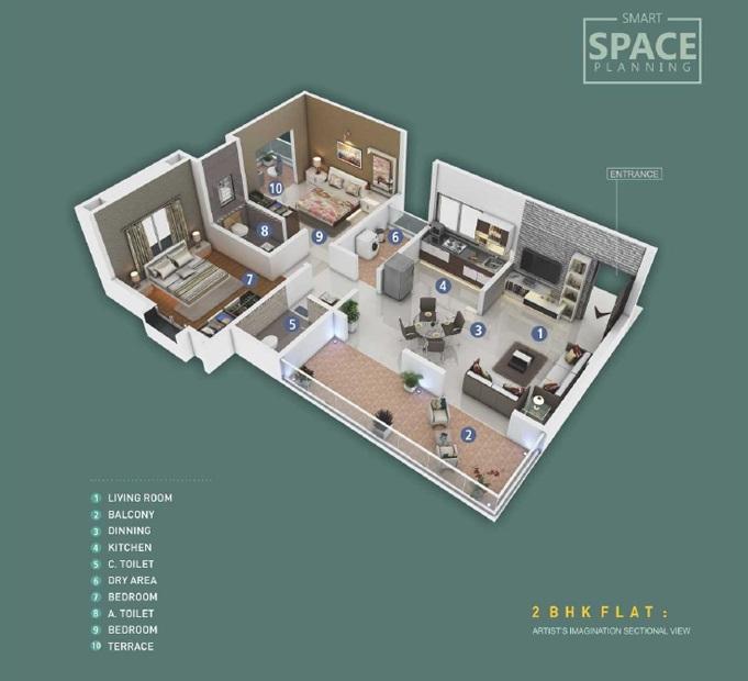 Parth Enclave Building F - Floor Plan