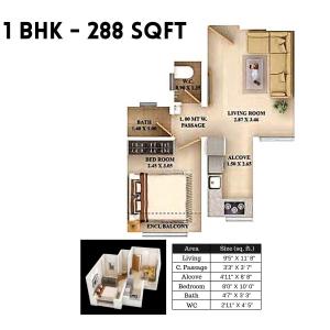 Dosti Nest - Floor plan