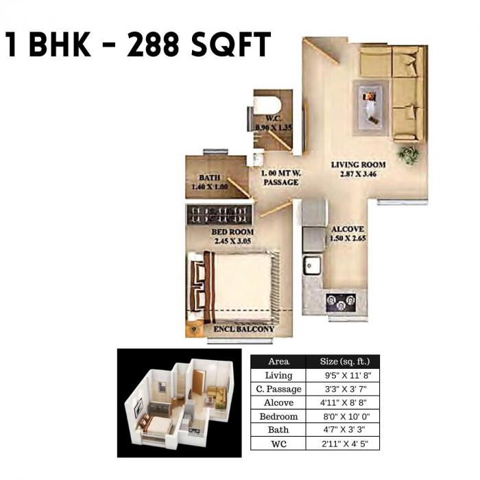 Dosti Nest - Floor Plan