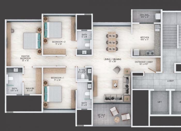 Nirman Nirvana - Floor Plan