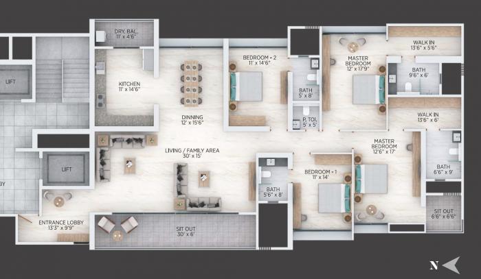 Nirman Nirvana - Floor Plan