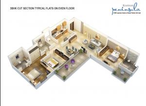 Kumar Peninsula D - Floor plan