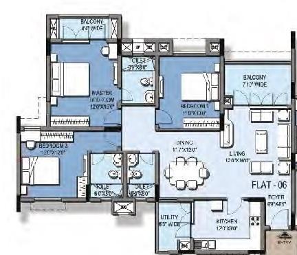 Purva Thrive - Floor Plan