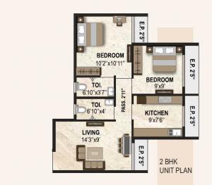 Manas Tulsi Galaxy - Floor plan