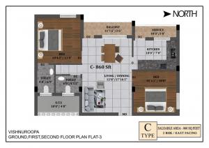 Navaneetha Vishnuroopa - Floor plan