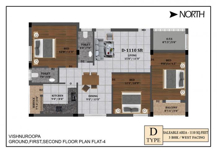Navaneetha Vishnuroopa - Floor Plan