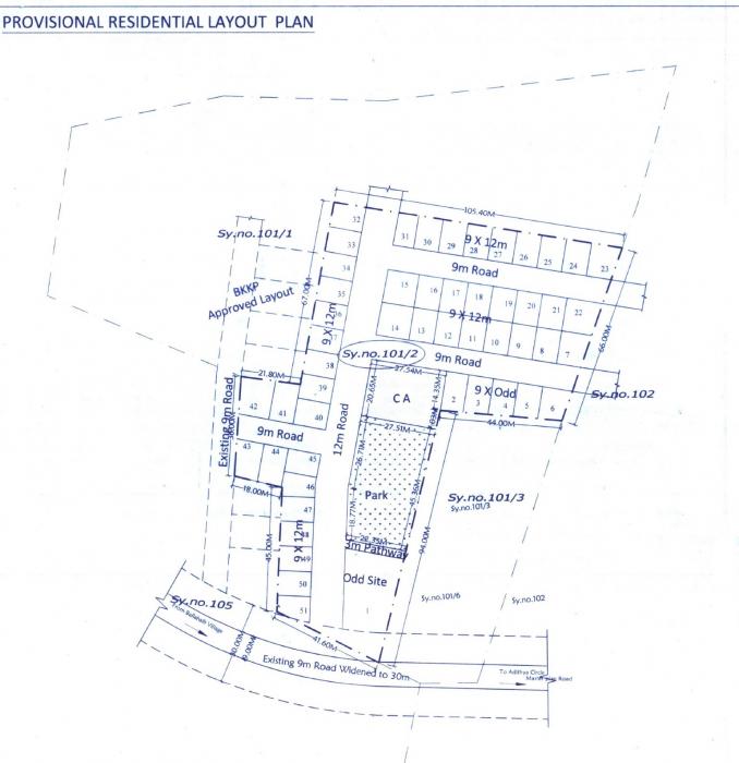 Bhavani Enclave - Master Plan