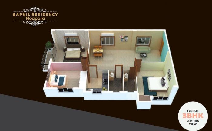 Sapnil Residency Noapara in Kolkata Amenities, Layout, Price