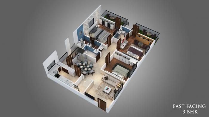 Abhiram's Touchstone Towers - Floor Plan