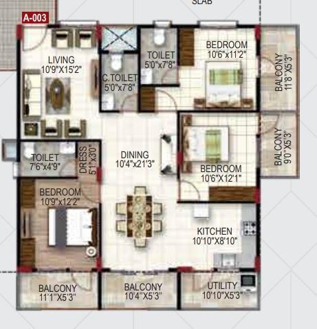 JCSV Pride - Floor Plan