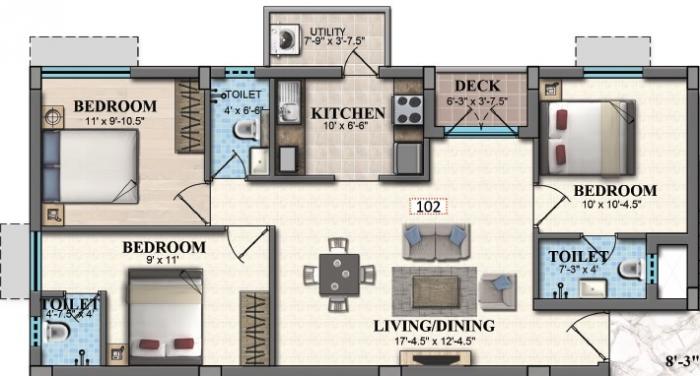 V5 Infra Emerald - Floor Plan