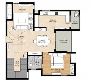 Kailash Apartment - Floor plan