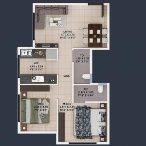 Konnark Oasis - Floor plan