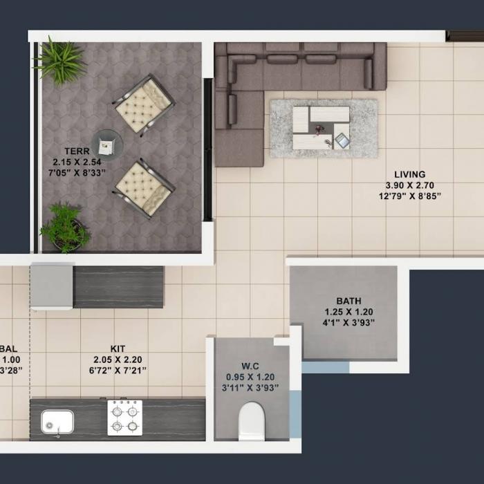 Konnark Oasis - Floor Plan