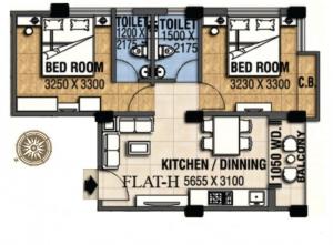Radhashree 30 - Floor plan