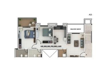 Kumar Palmcrest A5 - Floor Plan