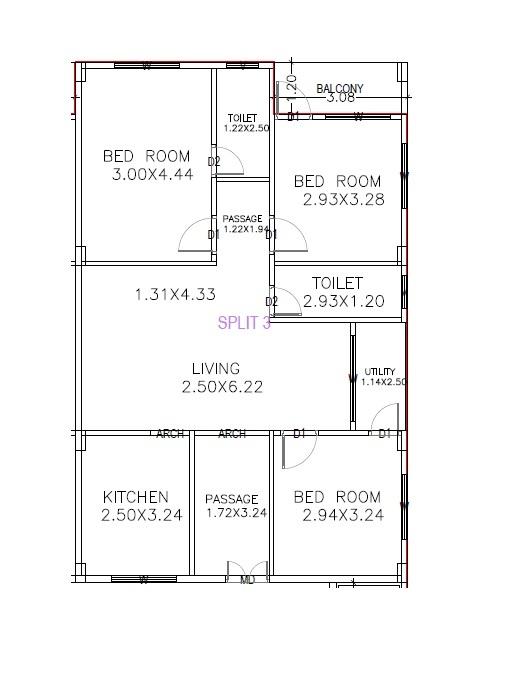 Gowtham Sai Gowtham Residency - Floor Plan