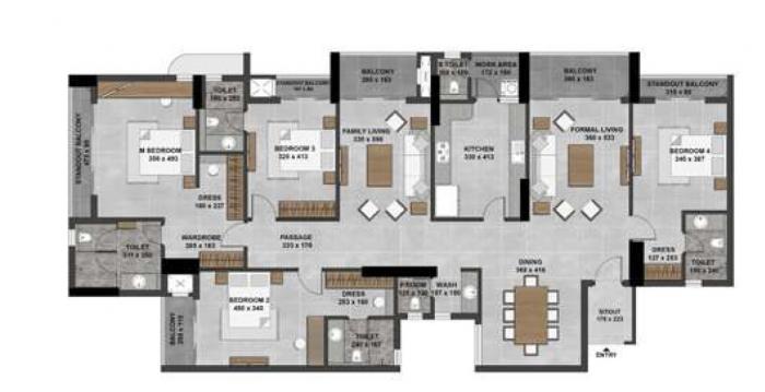 Hilite Olympus - Floor Plan