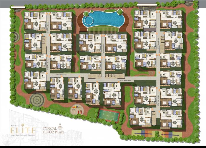 Aaditri's Elite - Site Plan